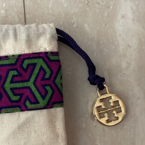 Tory Burch Drawstring Logo Dust Bag Designer Cream 14"x15" - Picture 3 of 4